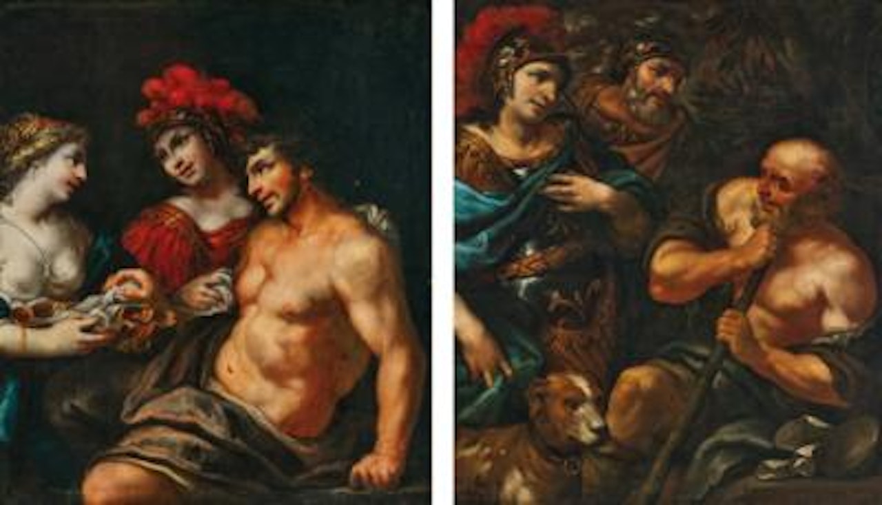 Episodes from Gerusalemme Liberata (?) by Venetian School
