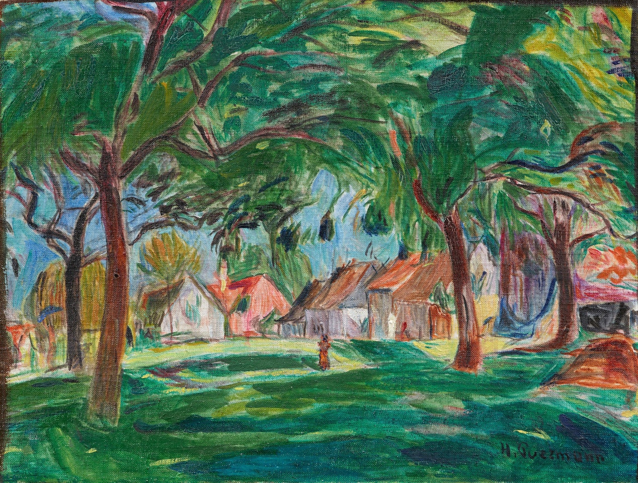 Landschaft bei Langenargen by Hans Purrmann