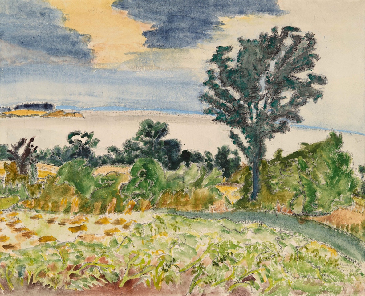 Blick übers Wasser by Erich Heckel