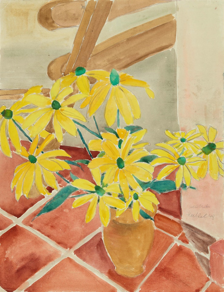 Gelbe Blüten by Erich Heckel