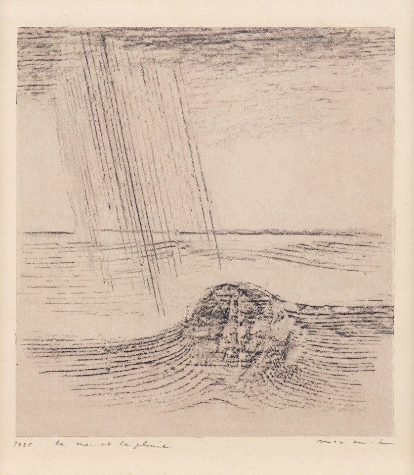 La mer et la pluie by Max Ernst