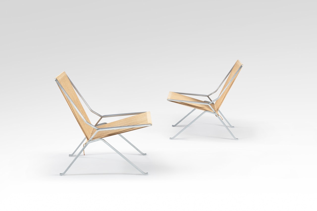 Pair of armchairs, model PK25 by Poul Kjaerholm