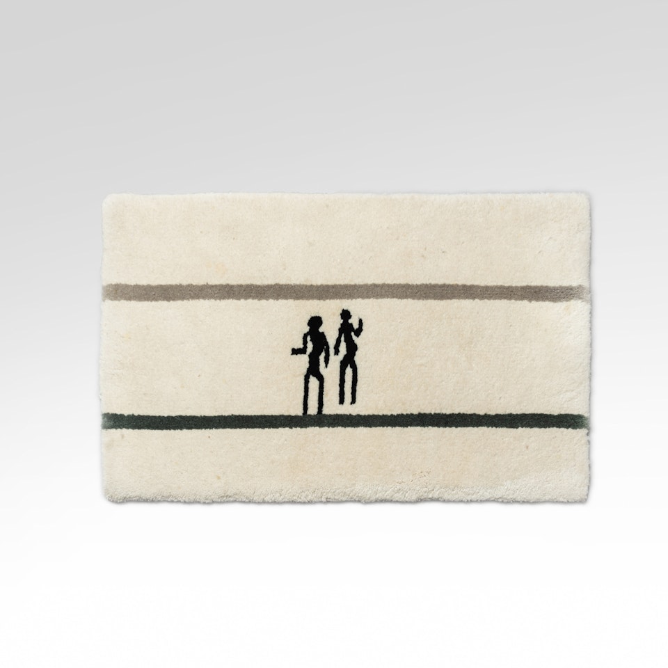 La Rencontre rug, small version by Diego Giacometti