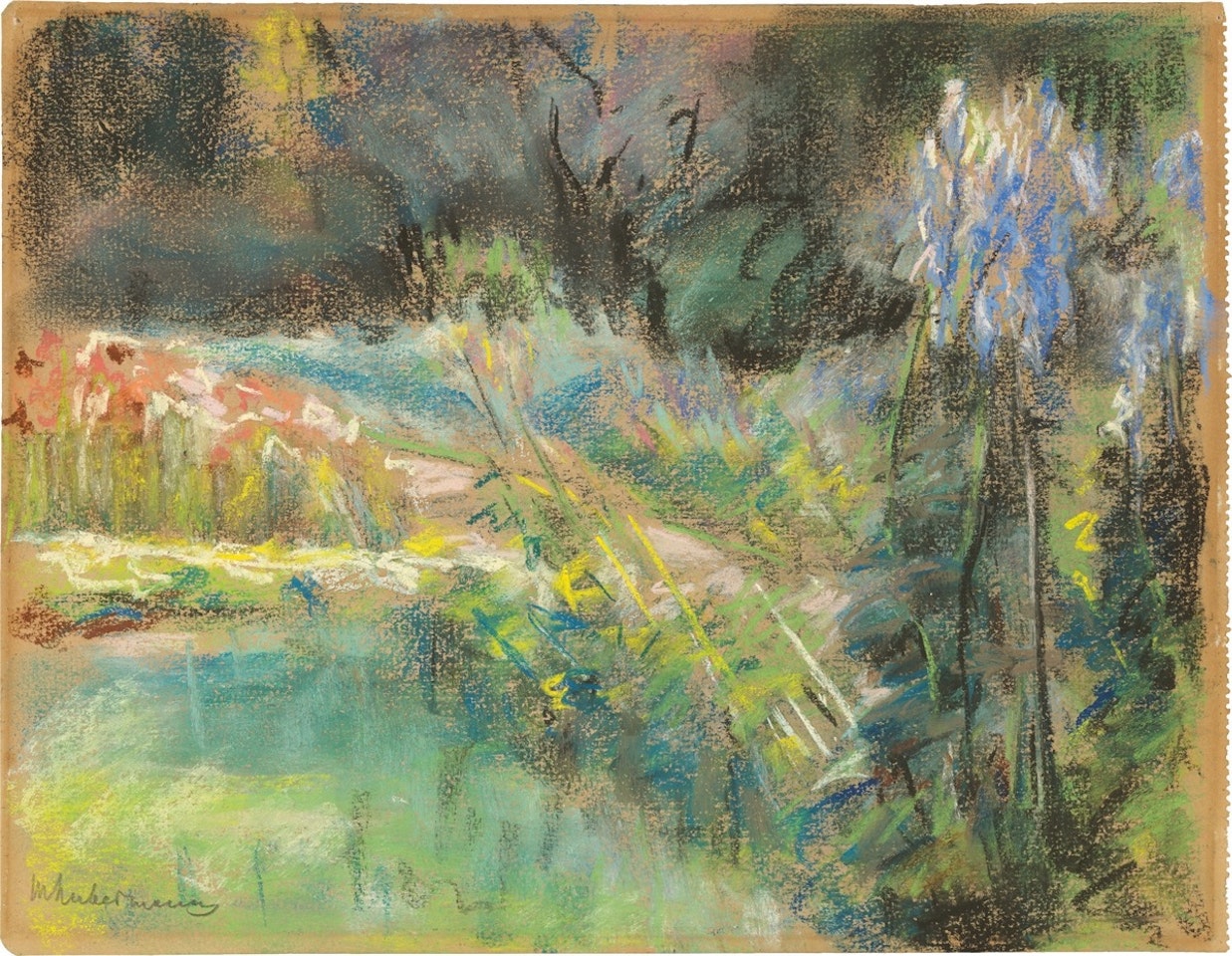 ”Der Nutzgarten in Wannsee nach Nordwesten” by Max Liebermann
