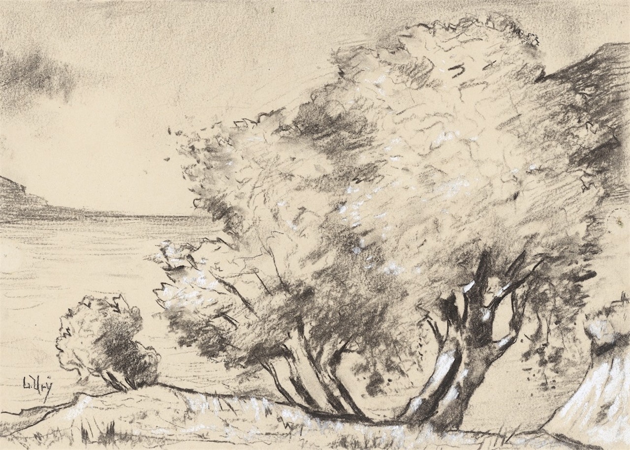 ”Frühling am Gardasee” by Lesser Ury