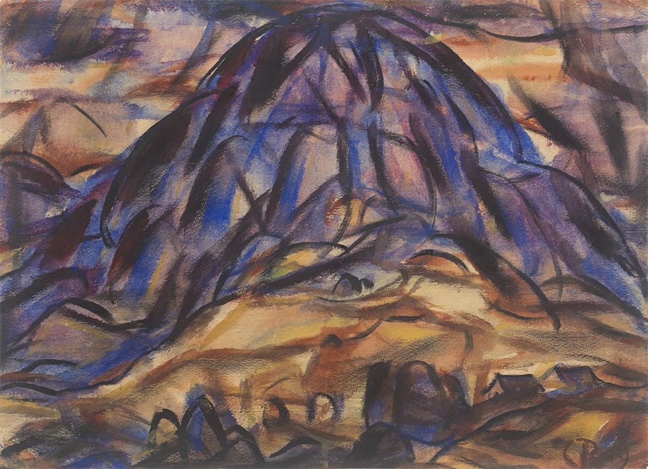 ”Tyroler Landschaft, Berg” by Christian Rohlfs