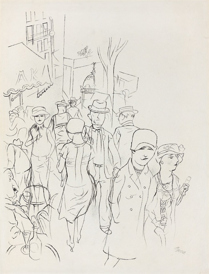 ”Straße in Paris” by George Grosz