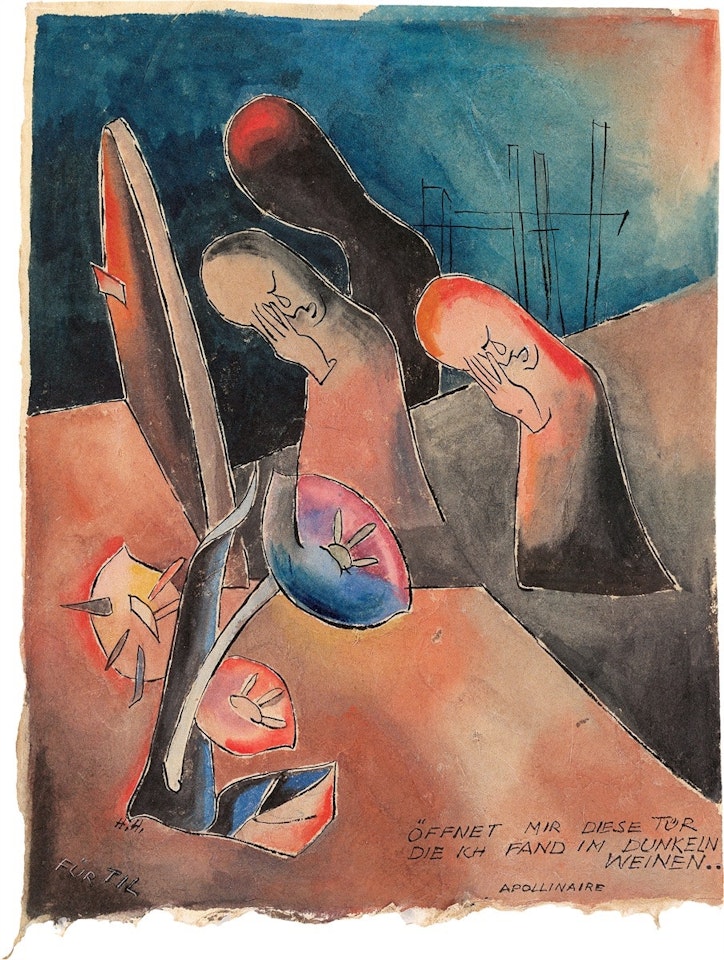 ”Öffnet mir diese Tür, die ich fand im Dunkeln weinen..” by Hannah Höch