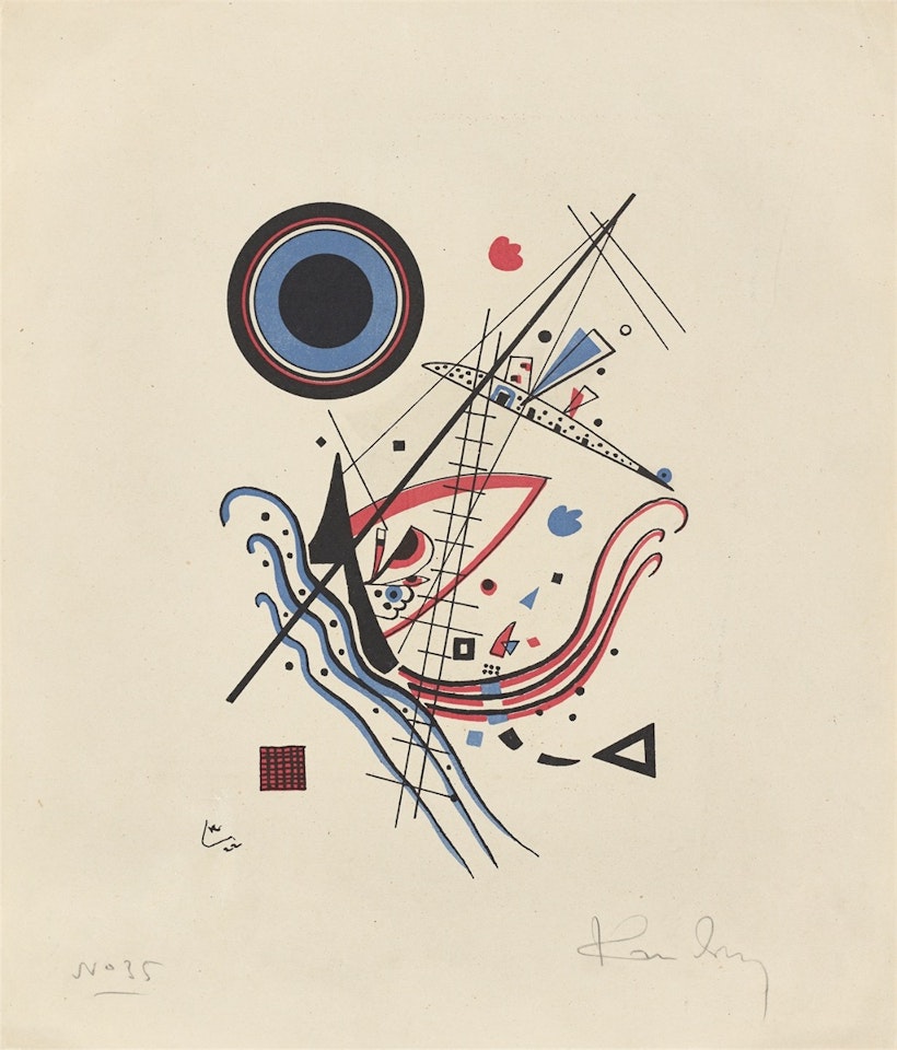 ”Lithografie ,Blau‘” by Wassily Kandinsky