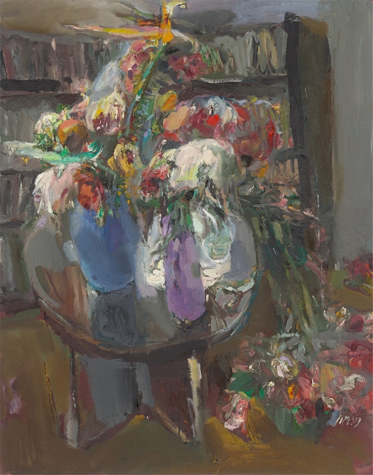 Still life on a glass table by Bernhard Heisig