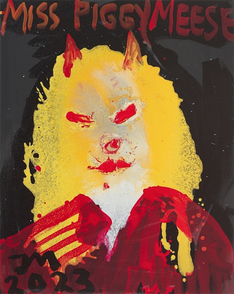 ”MISS PIGGYMEESE (HIER IST DRUSILLA LUCRETIA DE KUNST!)” by Jonathan Meese