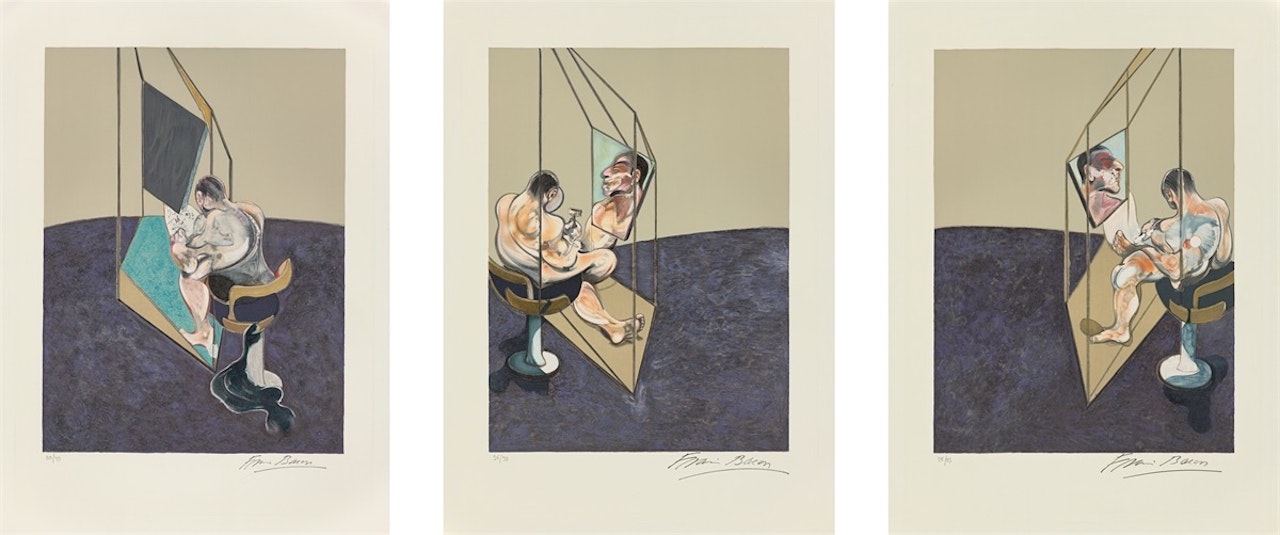 ”Study of the male"s back” by Francis Bacon