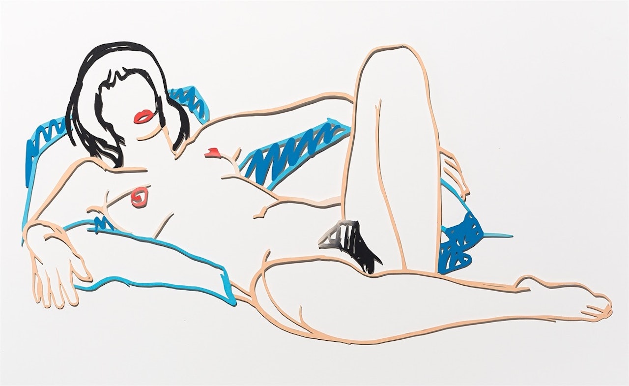 ”Monica Lying on Blanket” by Tom Wesselmann