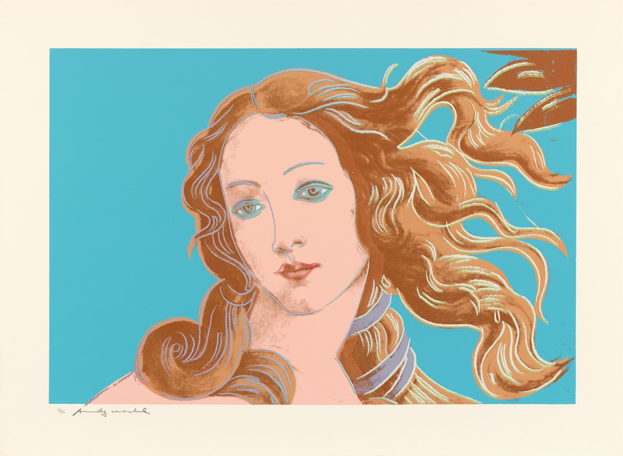 Details of Renaissance Paintings (Sandro Botticelli, Birth of Venus, 1482) by Andy Warhol