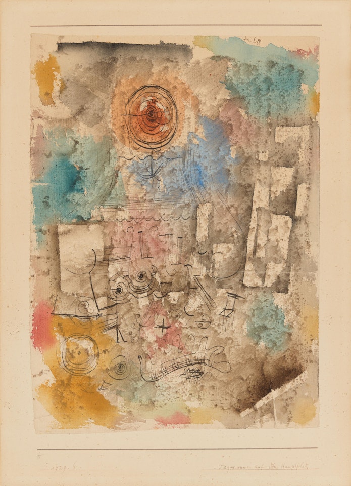 Tagesspuk auf dem Hauptplatz by Paul Klee