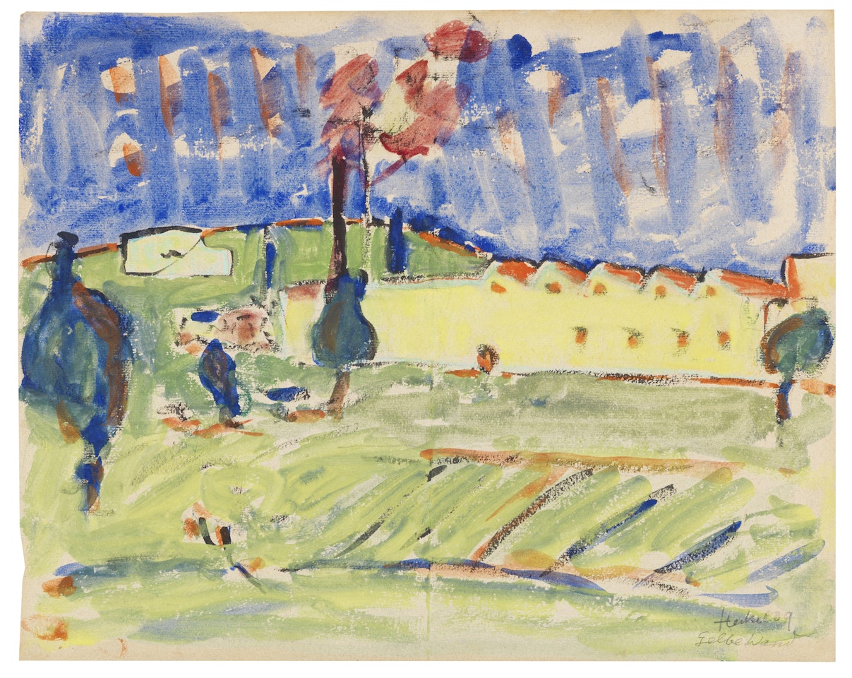 Gelbe Wand by Erich Heckel