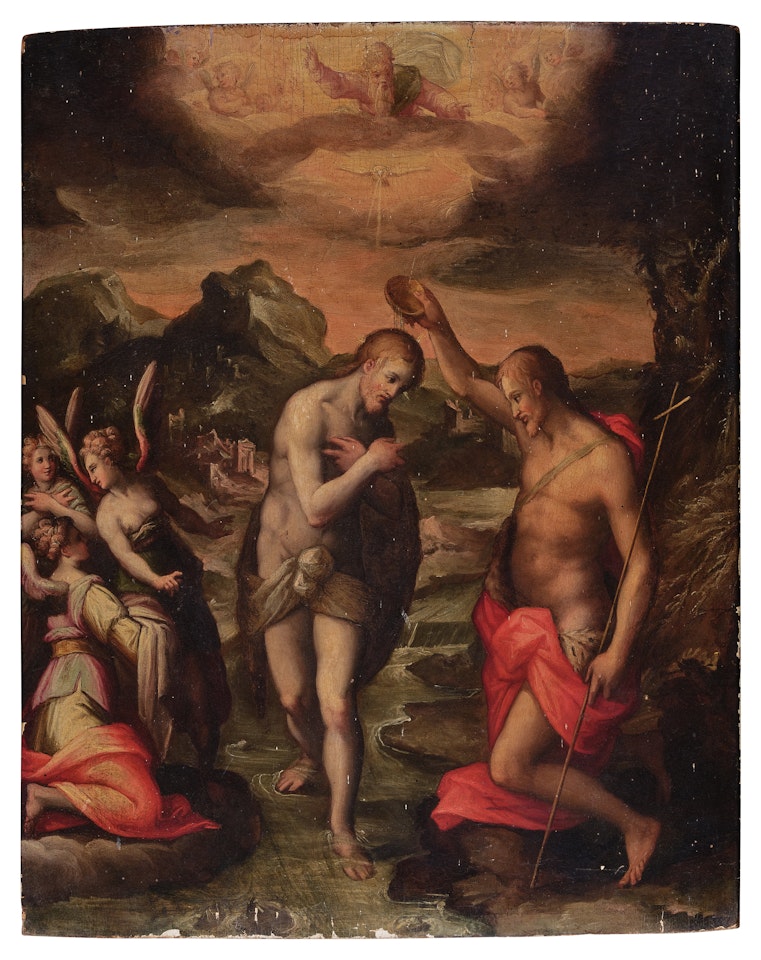 Baptism of Christ by BOLOGNESE SCHOOL