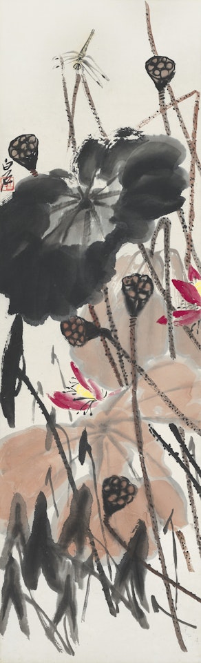 Dragonfly Fly over Lotus Pond by Qi Baishi