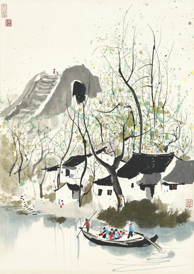 Jiangnan Shore by Wu Guanzhong