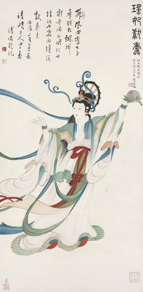 Fairy Offering Longevity Peach by Pu Ru