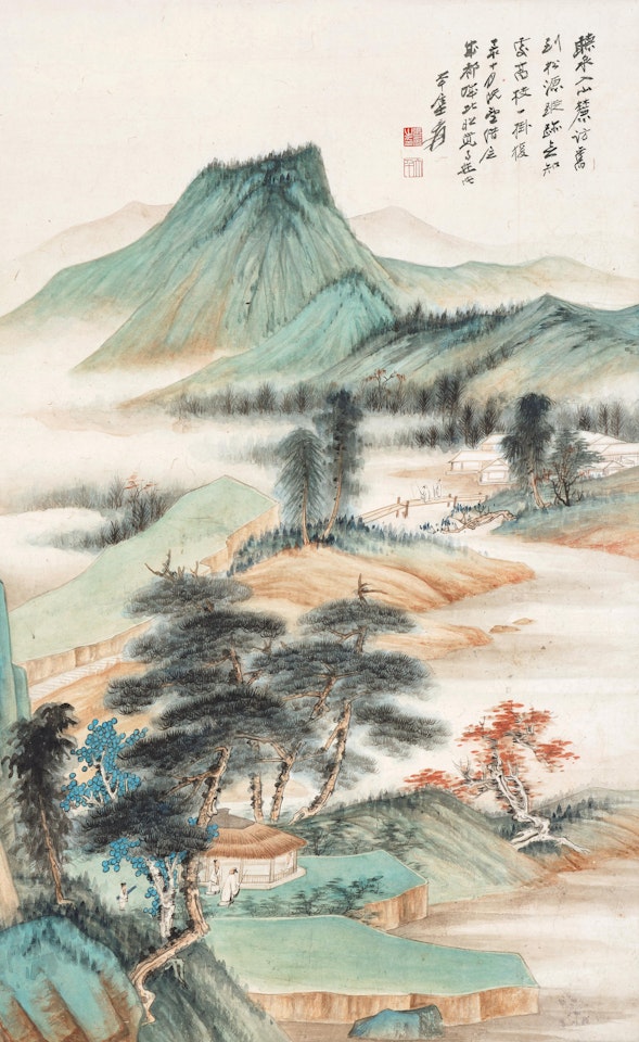 Autumn Mountains by Zhang Daqian