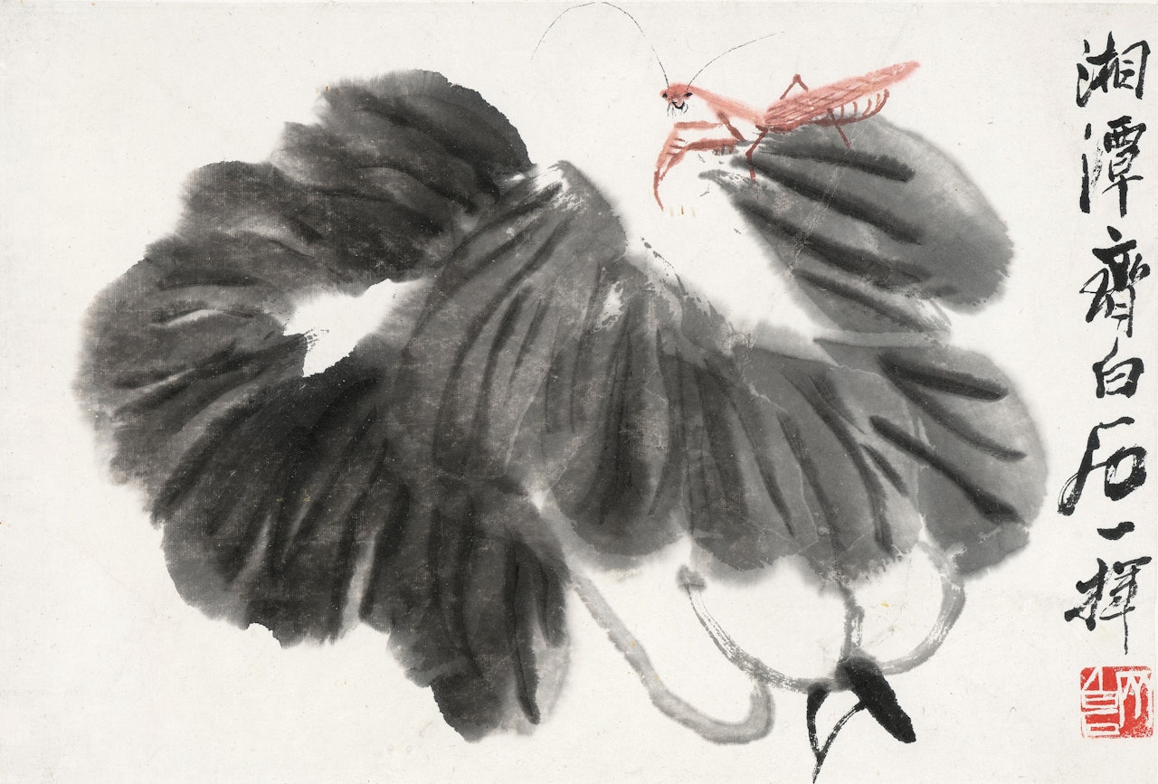 Cabbage and Mantis by Qi Baishi