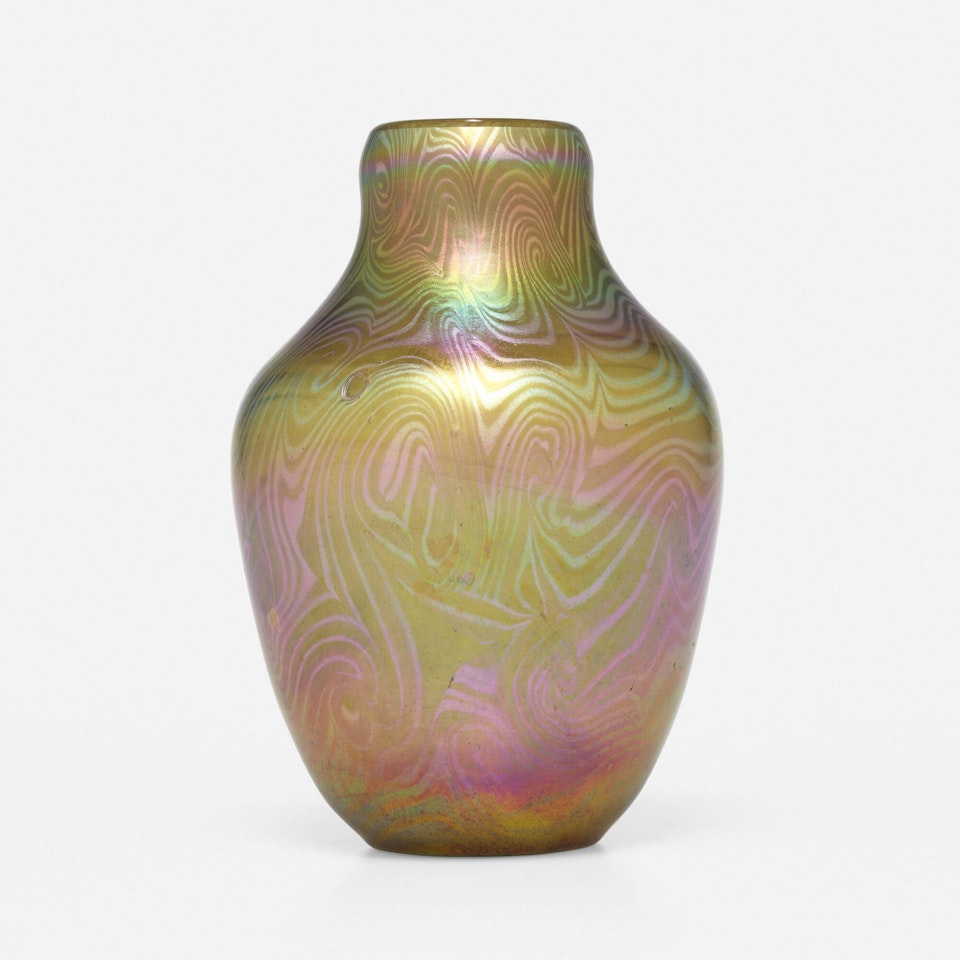 Damascene vase by Tiffany Studios