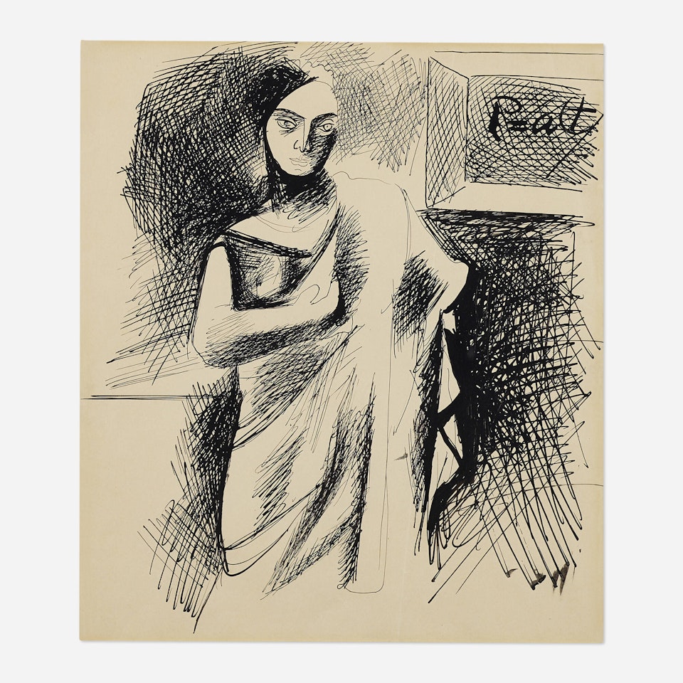 Untitled (Standing Female Figure) by Arshile Gorky