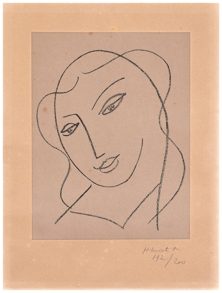 Étude pour la Vierge "Tête voilée" by Henri Matisse