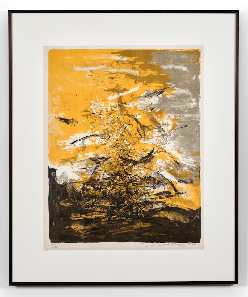 Lithographie 185; Agerup 185 by Zao Wou-Ki