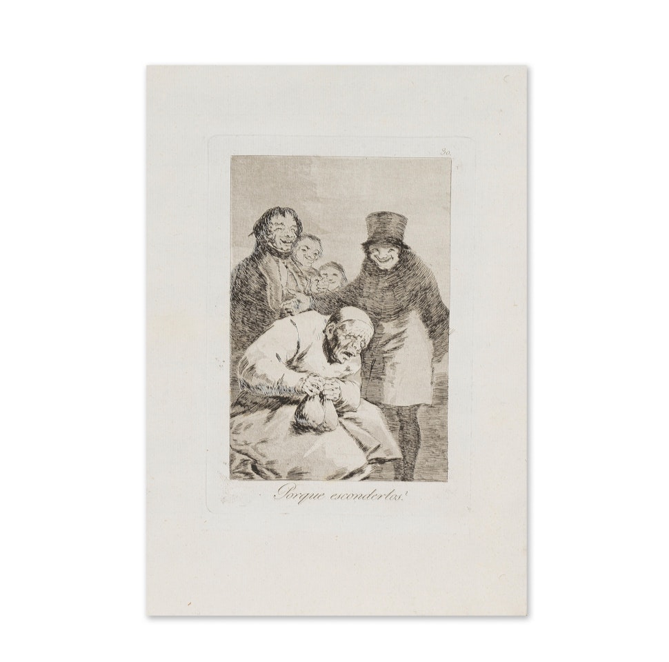 Porque Esconderlos, planche 30 de Los Caprichos by Francisco José de Goya