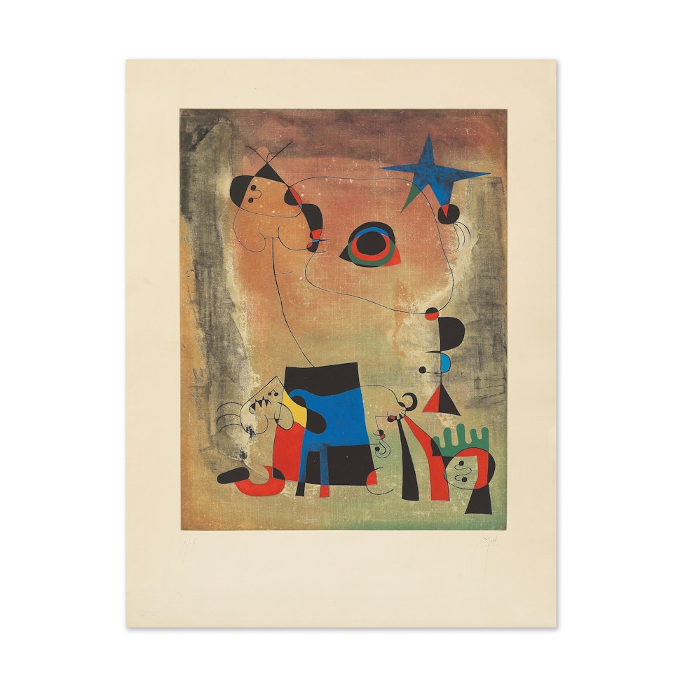 Le Chien Bleu (M. 1714) by Joan Miró
