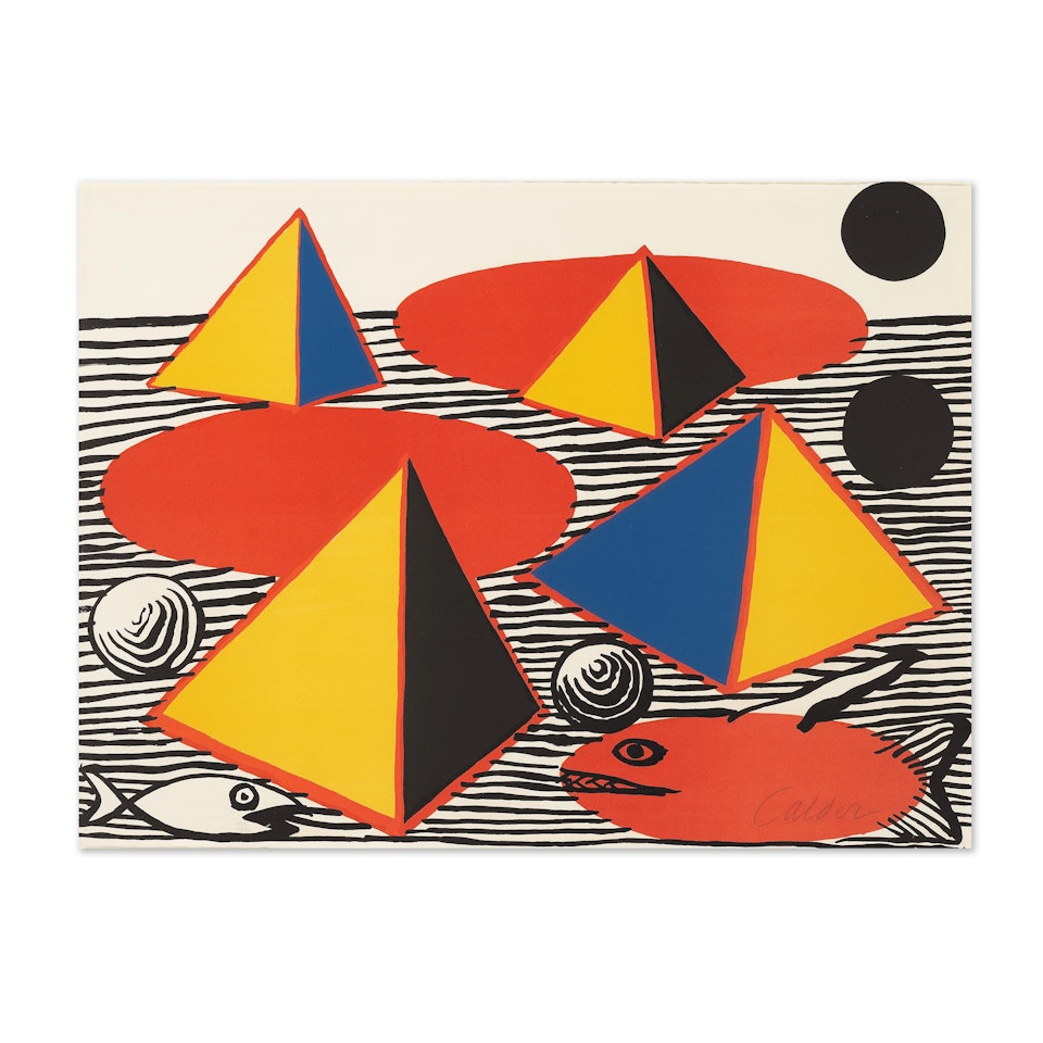 Pyramids and Fish by Alexander Calder