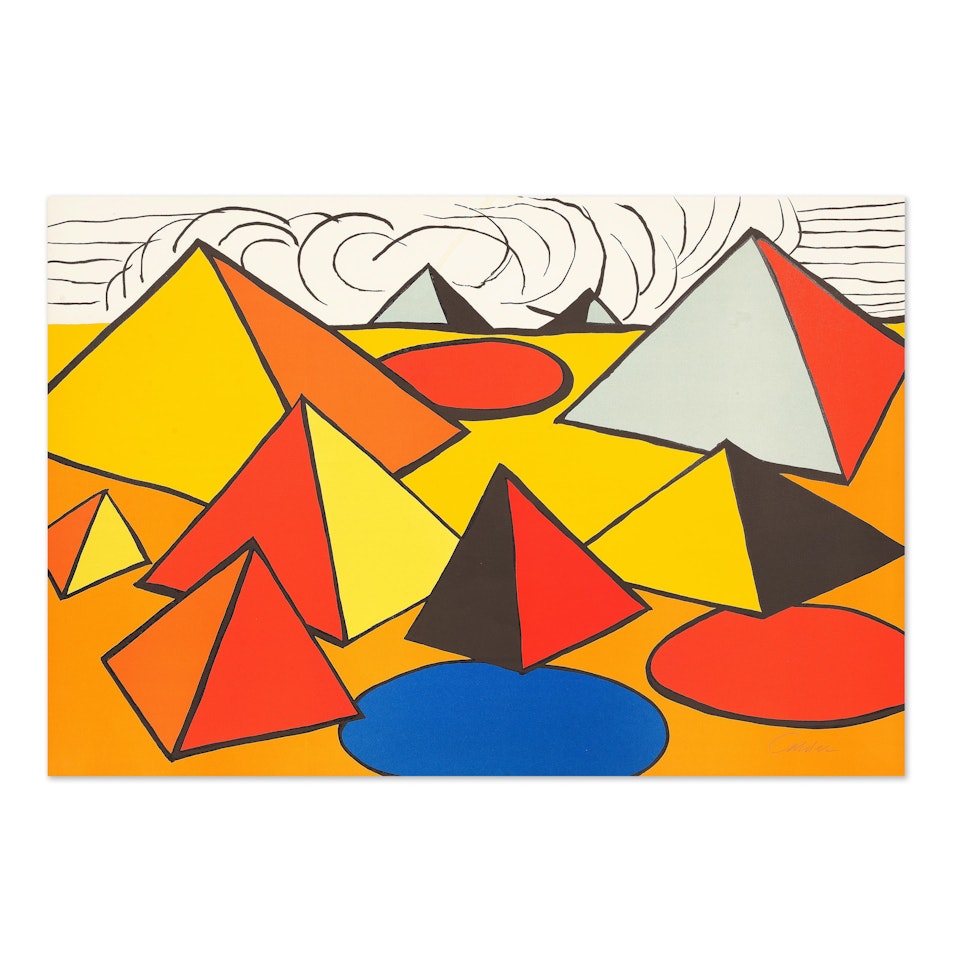 Composition with Pyramids, Circles and Clouds by Alexander Calder