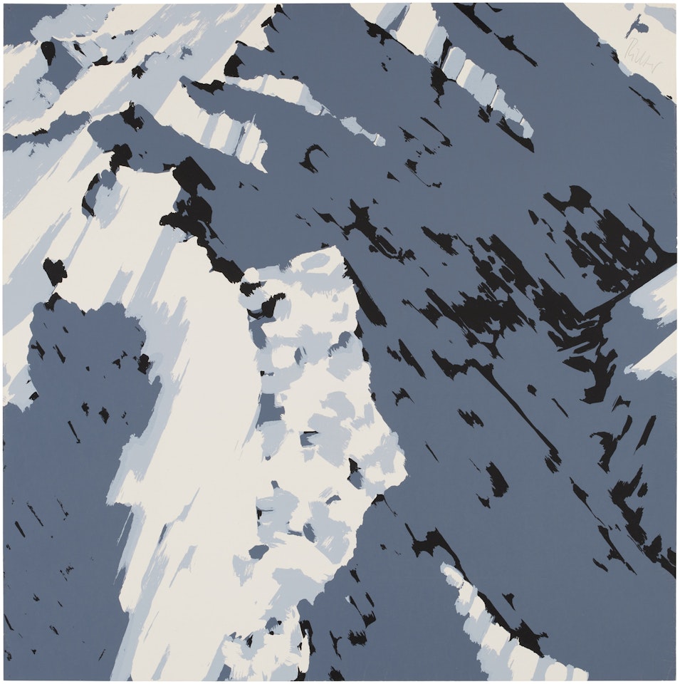 Schweizer Alpen I - A2 by Gerhard Richter