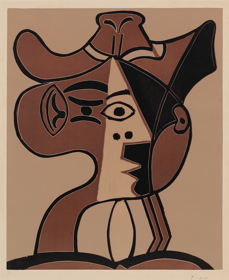 Grande Tête de Femme au Chapeau by Pablo Picasso