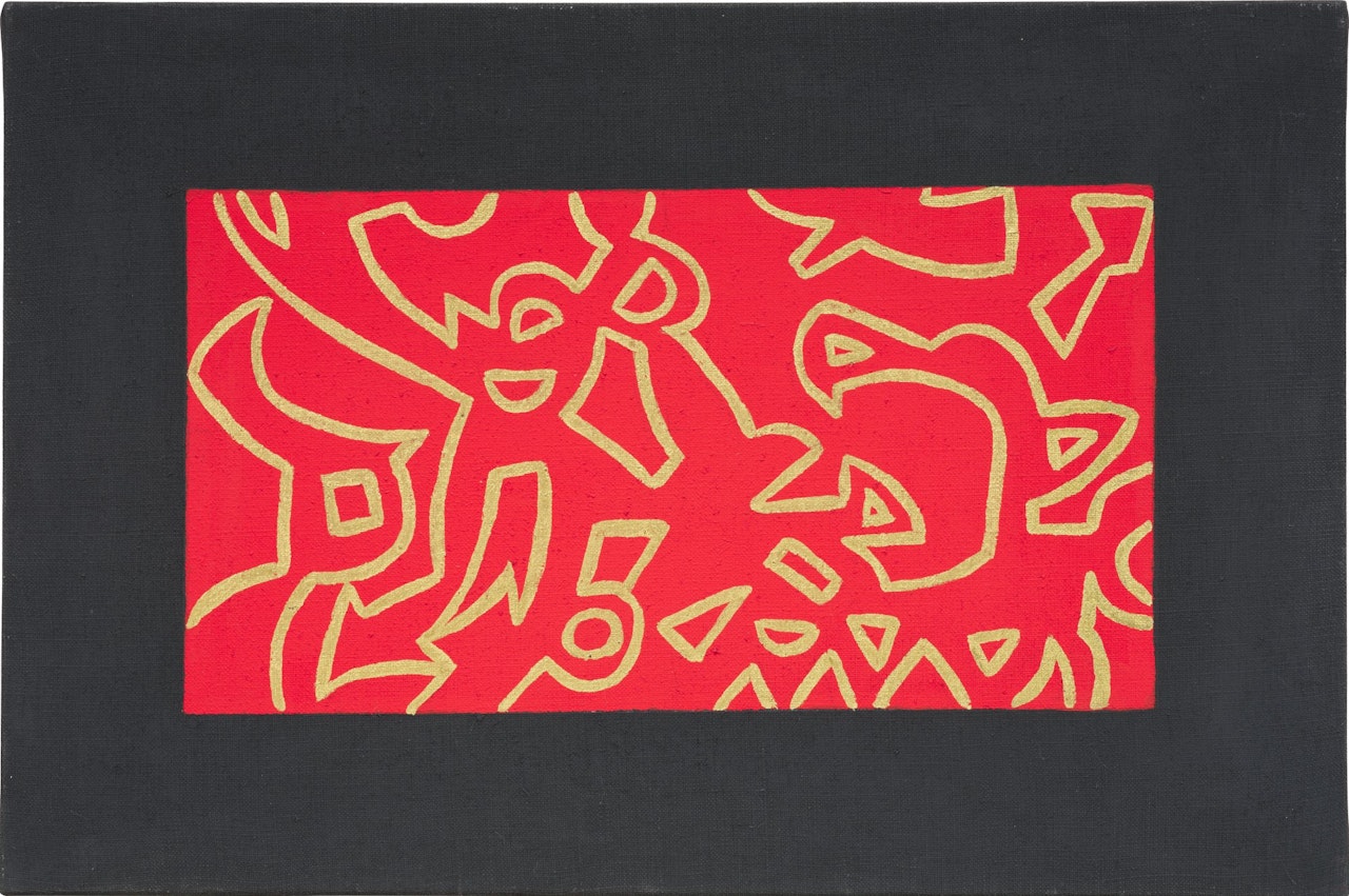 Oro su rosso nero by Carla Accardi