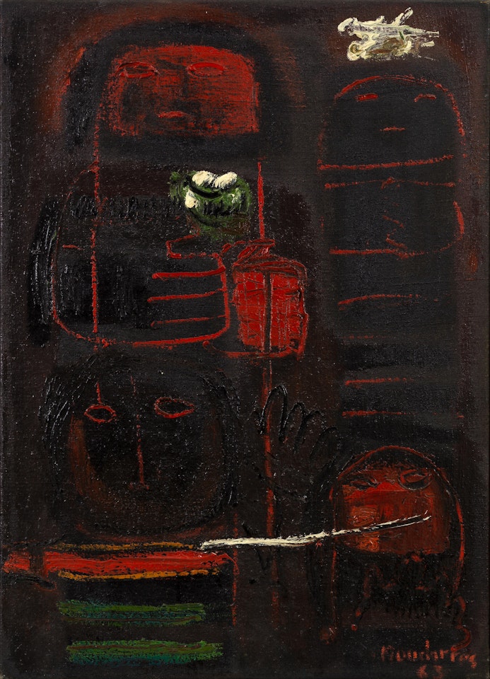 Untitled (Red) by Fateh Moudarres