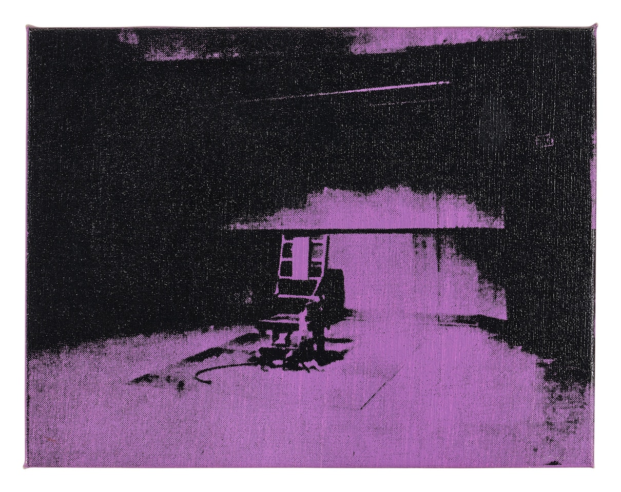 Andy Warhol, Lavender Electric Chair by Richard Pettibone