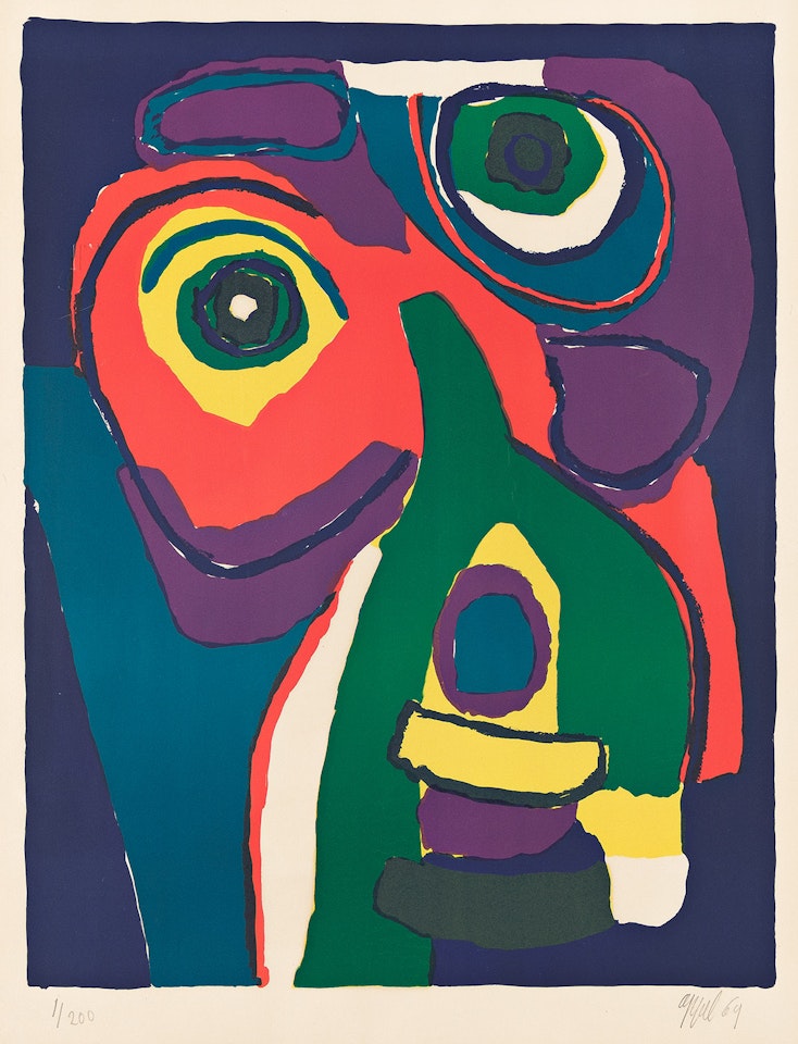 Visage Colore . by Karel Appel