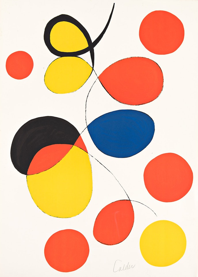 Spiral and Ellipses . by Alexander Calder