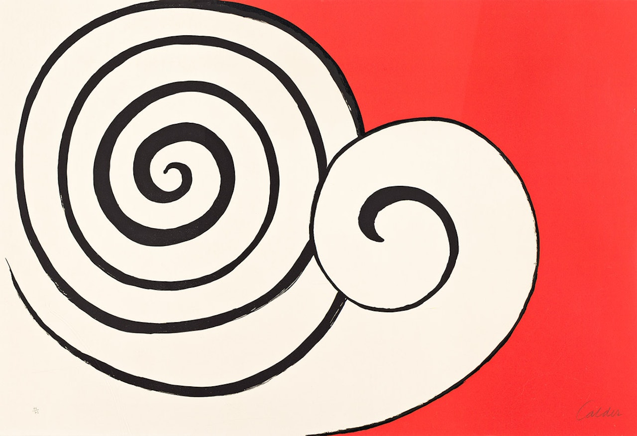 Two Spirals . by Alexander Calder