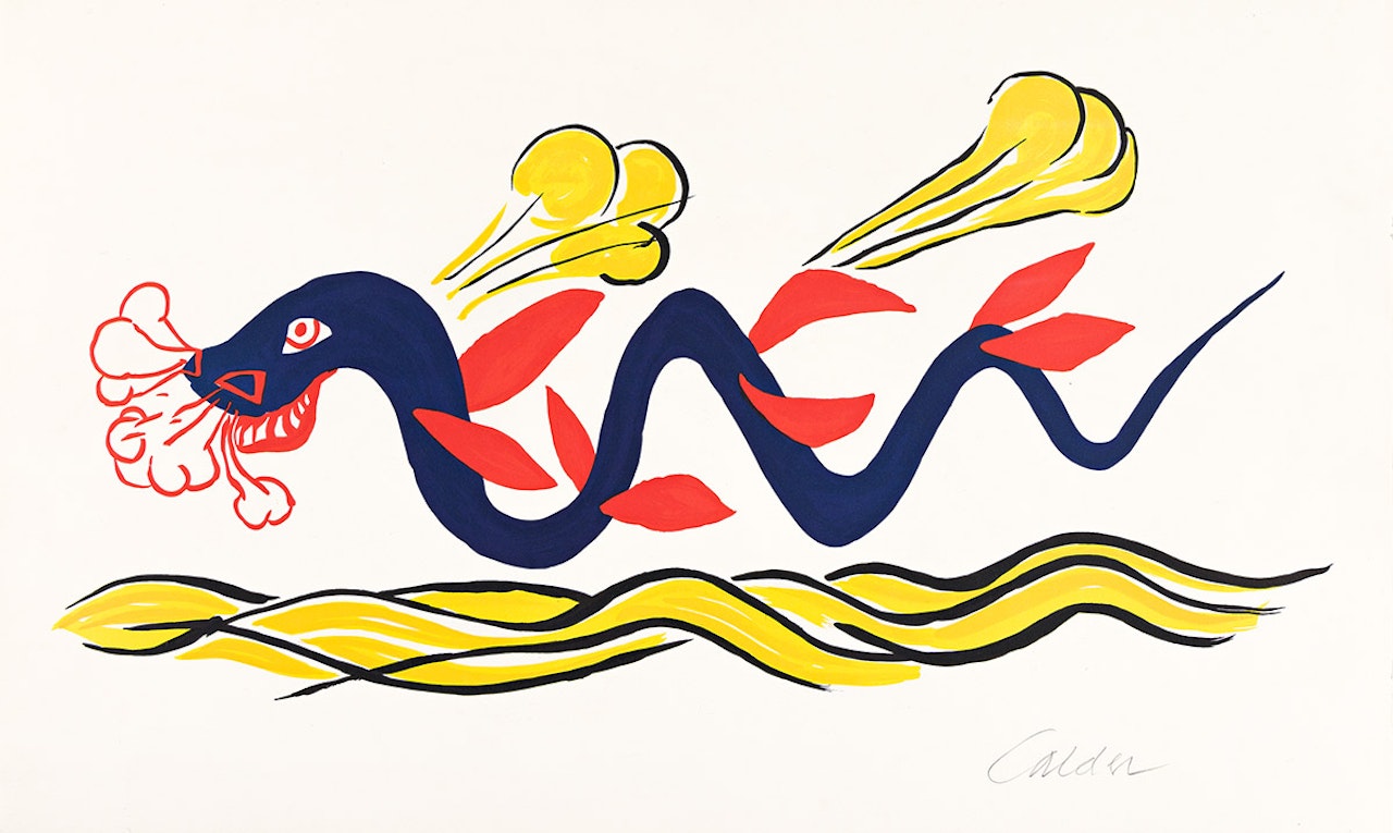 The Friendly Dragon . by Alexander Calder