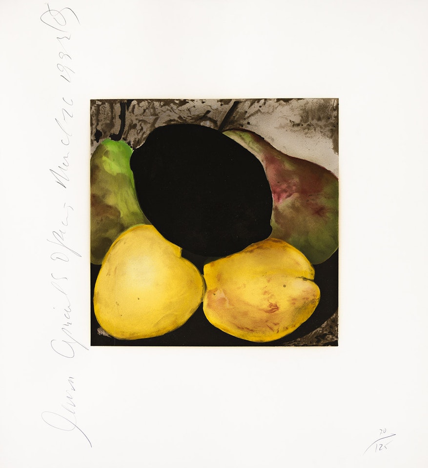 Lemon, Apricots and Pears . by Donald Sultan