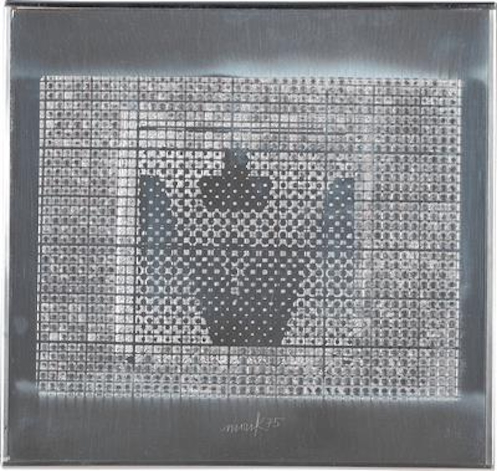 “M” (aluminium relief) by Heinz Mack