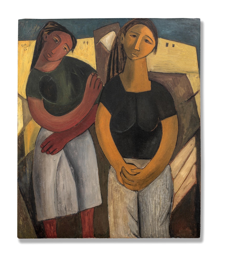 Two Girls by Ram Kumar