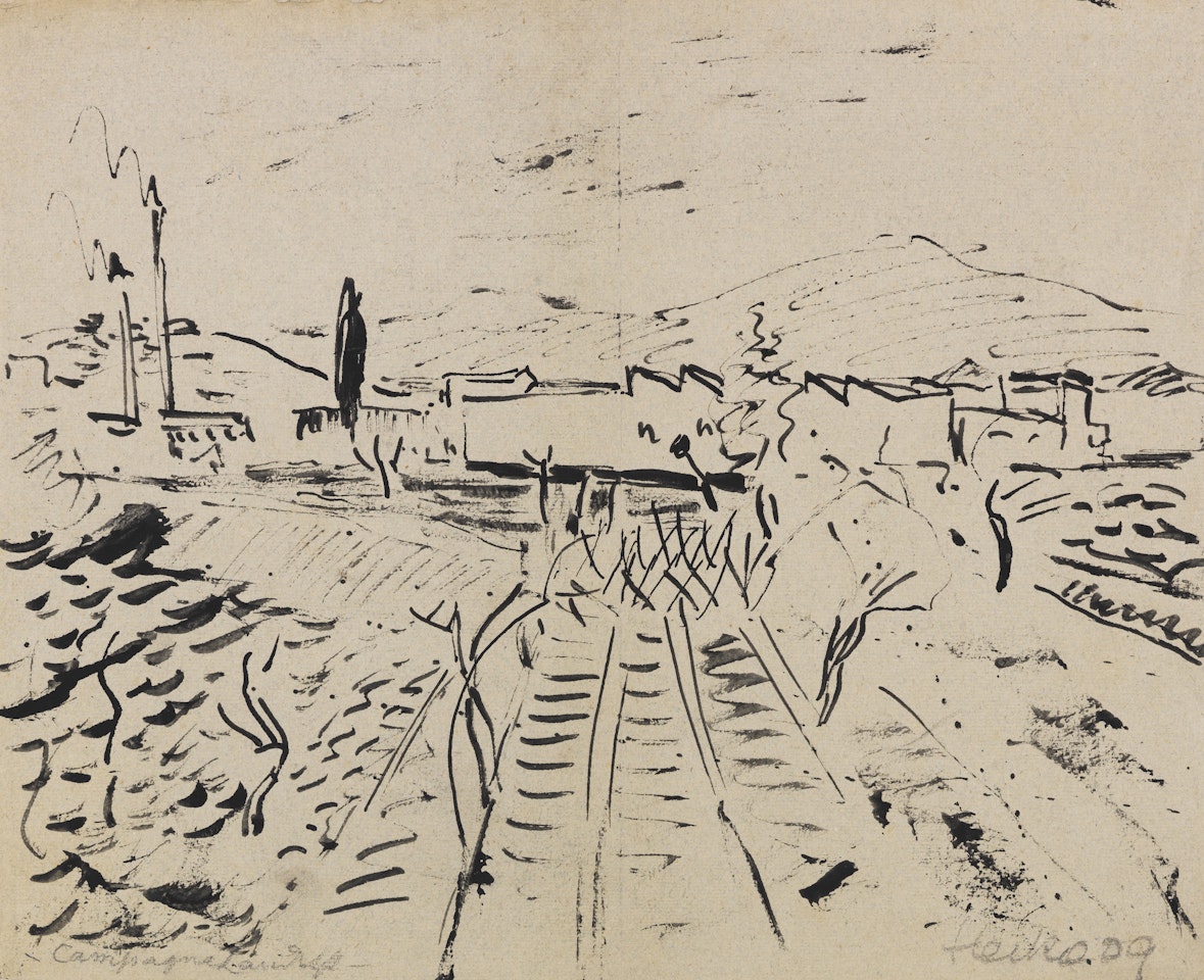 Campagna-Landschaft by Erich Heckel