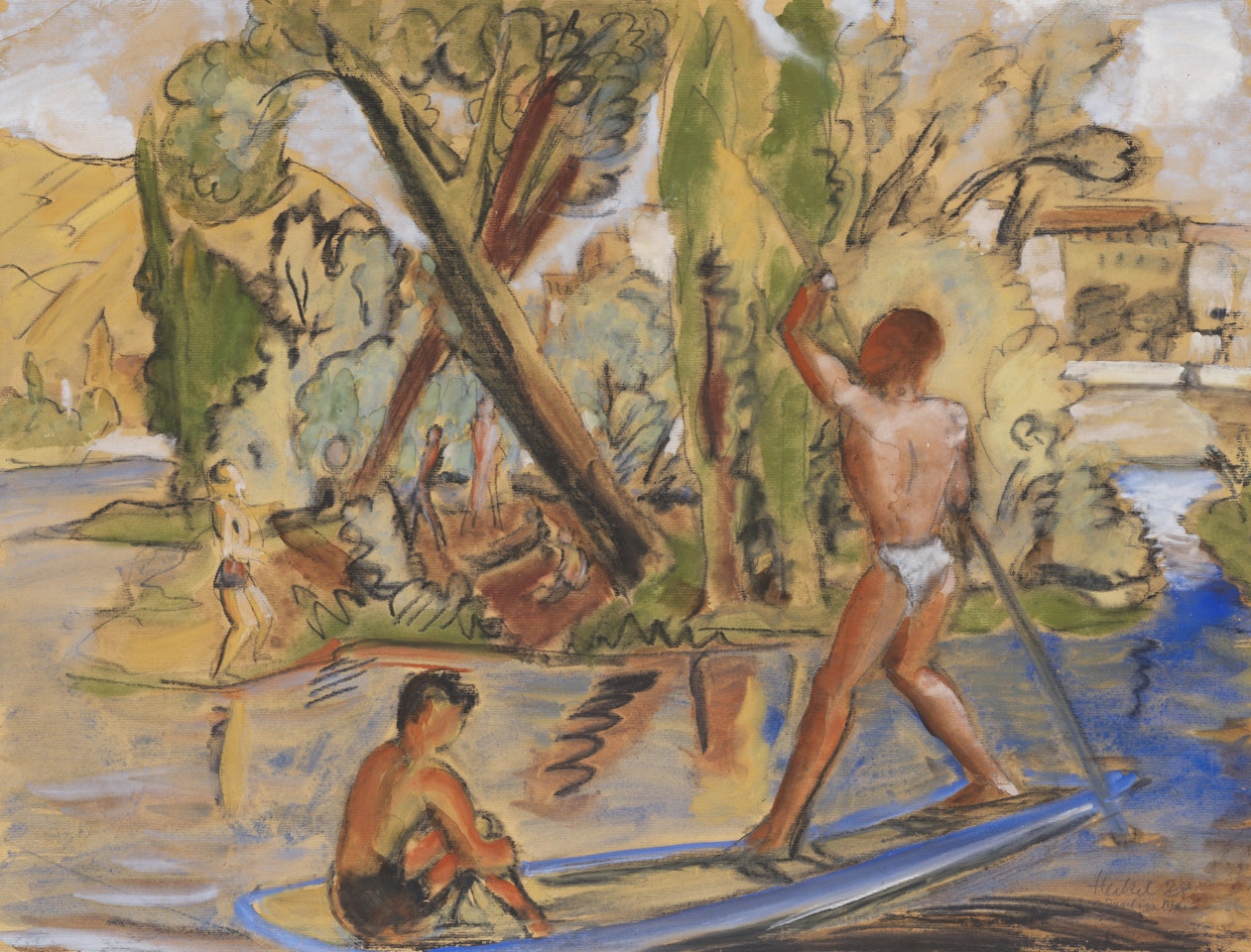 Insel im Main by Erich Heckel