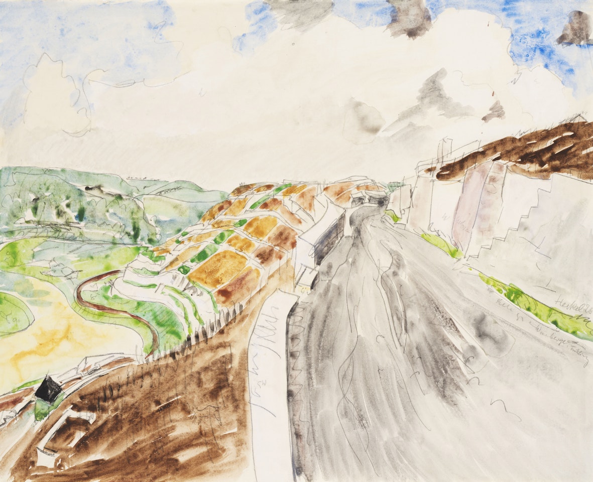 Weinberge im Frühling by Erich Heckel