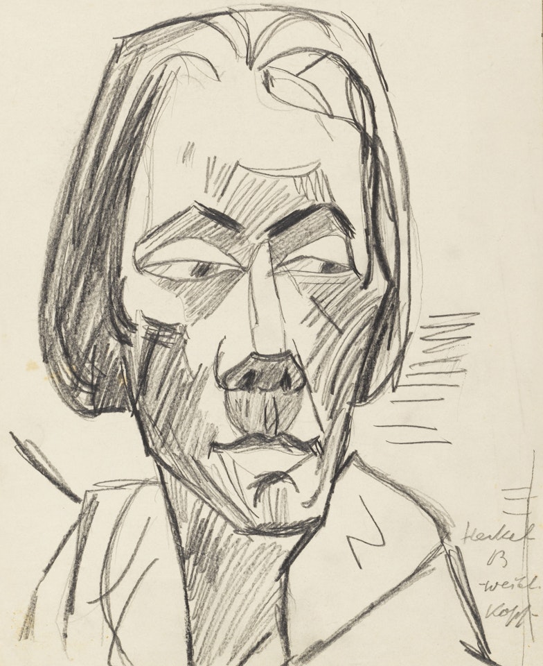 Weiblicher Kopf by Erich Heckel